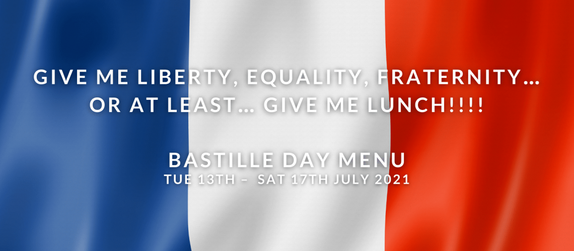 Bastille Day Menu 2021
