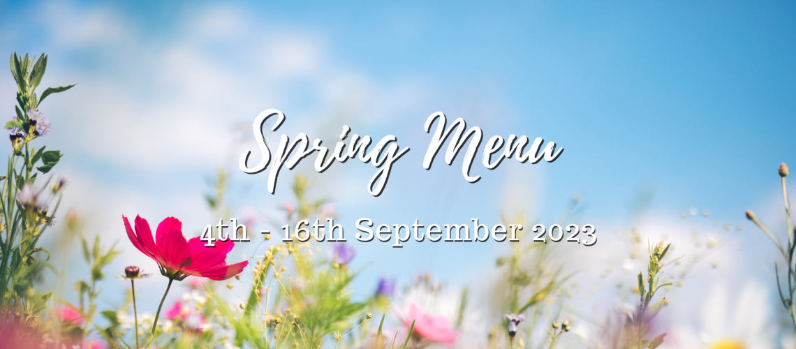 Spring menu