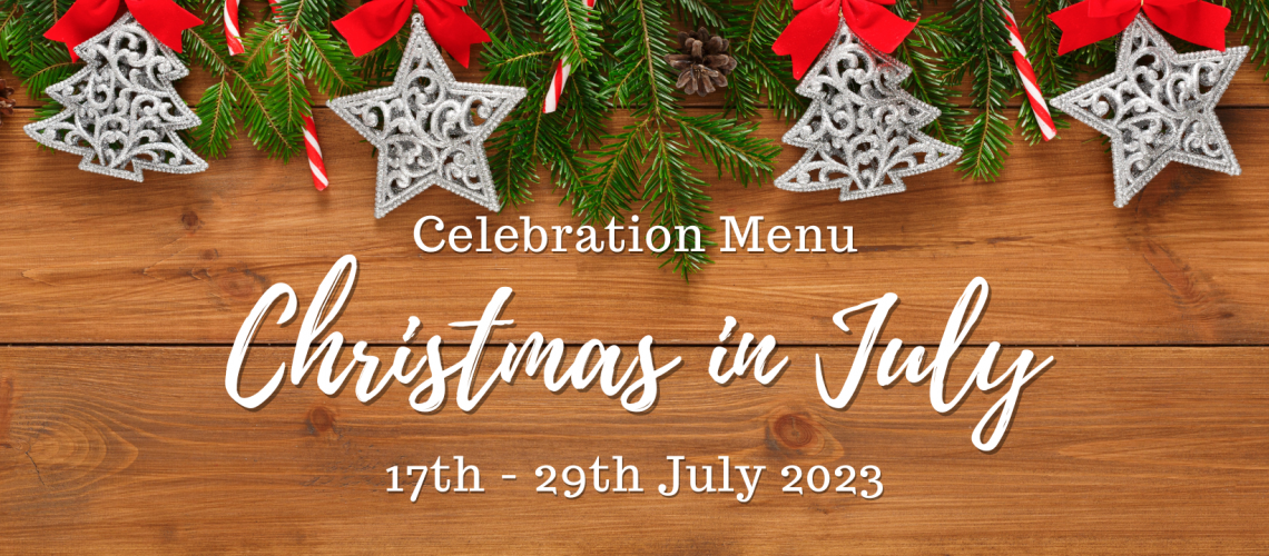Xmas in July 2023 Banner